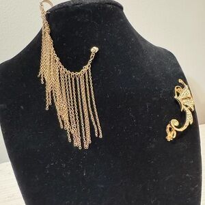 Elegant Gold Chain Fringe Earrings